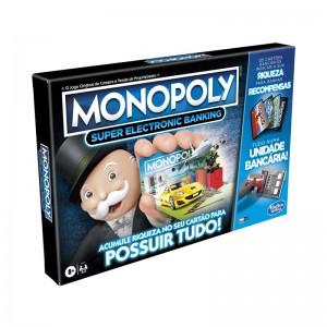 Jogo de Tabuleiro Hasbro Monopoly Super Electronic Banking